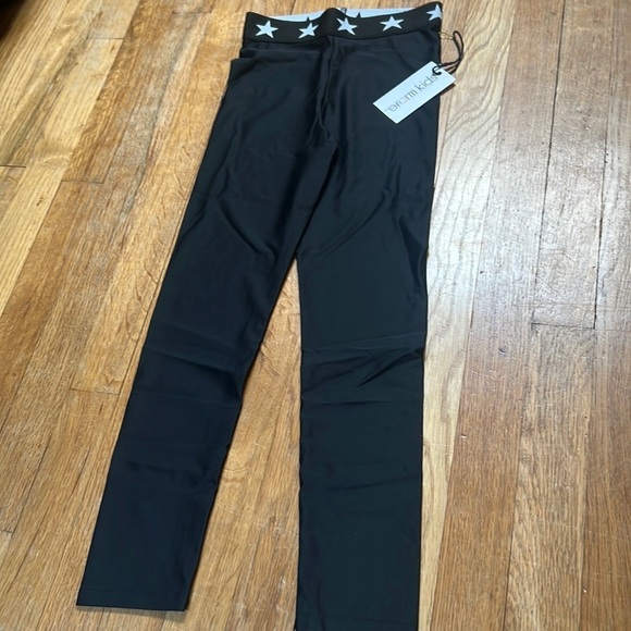 NWT Katie J NYC Kid’s Black Star Leggings Size S